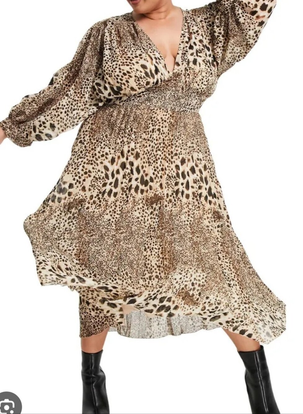Asos Curve Leopard Print Maxi Dress Size 20 NWT